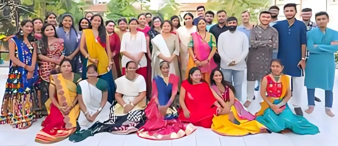 Team Garba Celebration